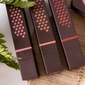 3 burts bees lipsticks